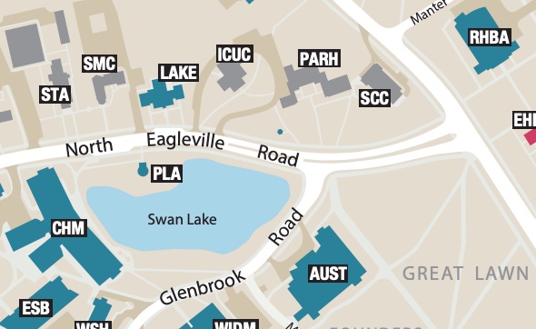 Map of UConn.