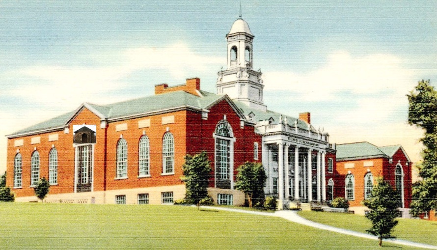Painting of Wilbur Cross with Stone Pavilion to Scale?.